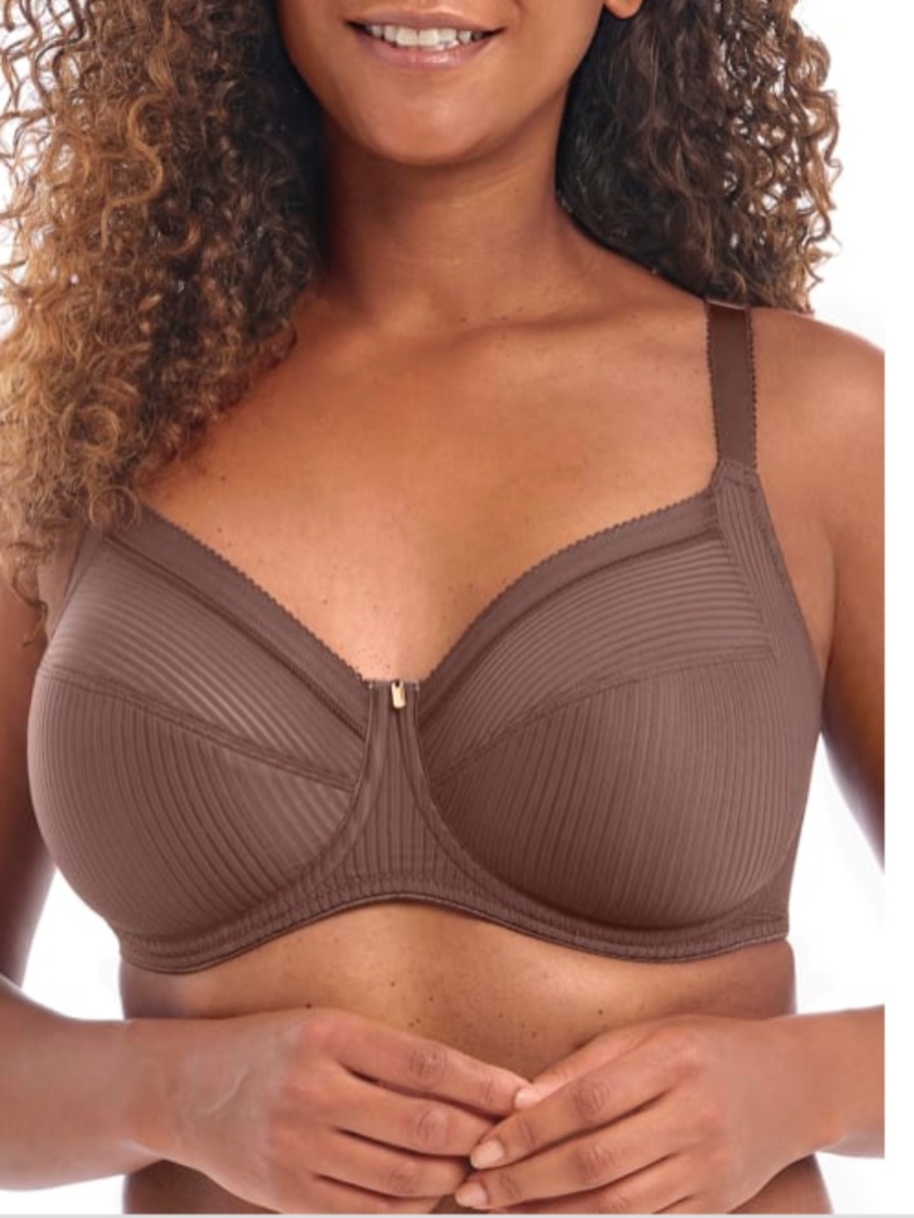Fantasie Womens Fusion Side Support Bra - Brown Polyamide